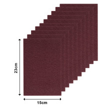 Faithfull AHPMAROON Very Fine Hand Pad 230 x 150mm Maroon Pack of 10