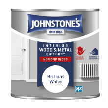 Johnstone's - Gloss Wood & Metal Paint - Brilliant White - 250ml