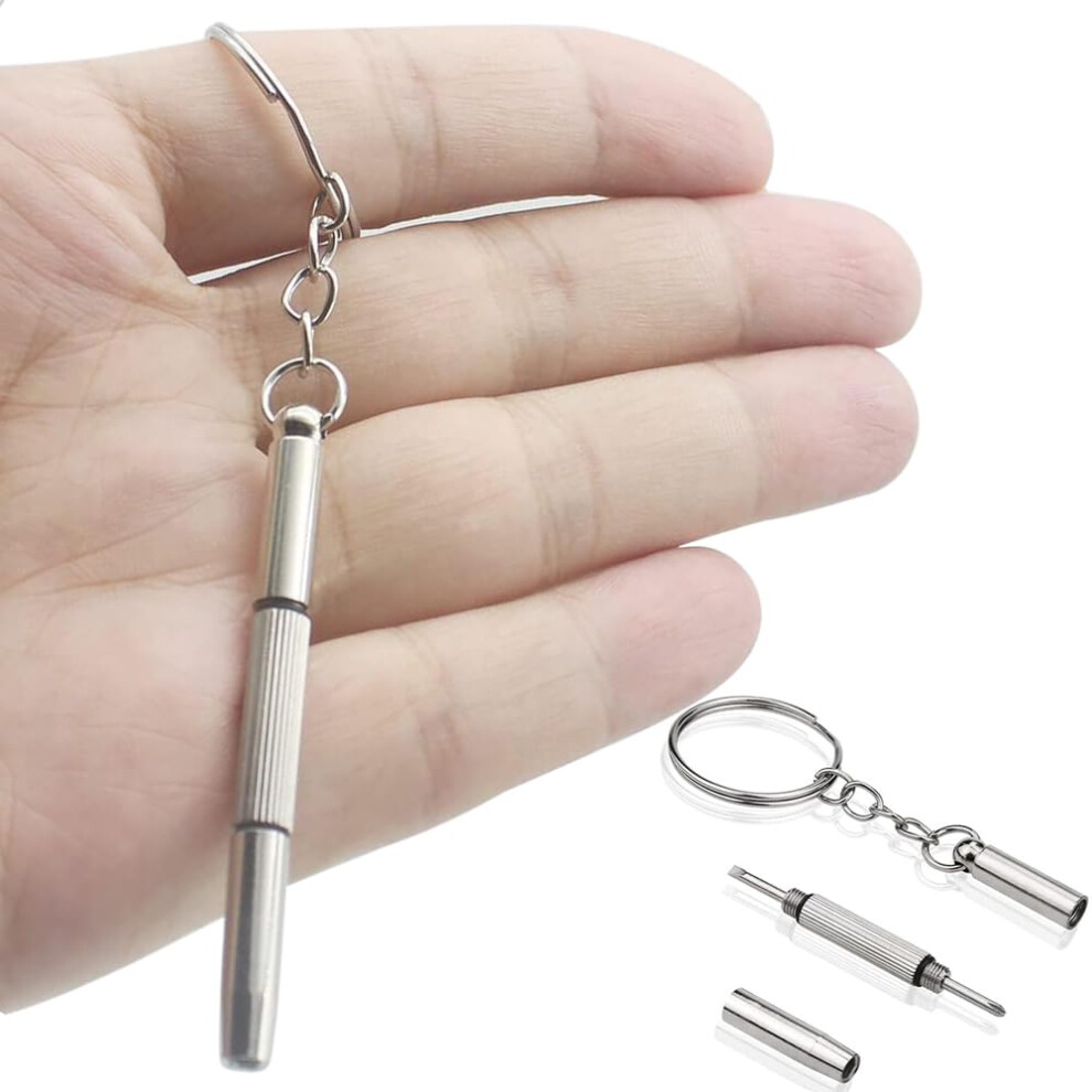 Lrmys 3-In-1 Mini Screwdriver, Stainless Steel Multifunction Eyeglass Screwdrive 5003746805903
