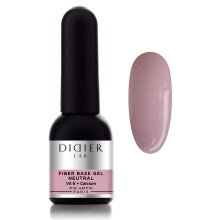 DIDIER LAB Gel Polish Base Fiber Premium Neutro - Base Coat LED UV - Lunga Durata con Vitamine e Minerali