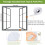 Risareyi Magnetic Fly Screens for Windows 155x150cm, White 4
