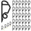 Flintronic Gutter Hooks, 120PCS Gutter Hanging Hooks, Christmas Lights Gutter Cl 1