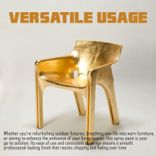 GSV Essentials Metallic Gold Spray Paint Multipurpose Golden Shimmery