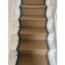Set of 13 Stair Carpet Rods Round Finial Satin Chrome Suitable for Car