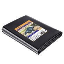 PROMORE 2 x 10M Black Plastic Sheeting Heavy Duty,1850G Thick Polythene Sheeting Garden Grow Horticultural,Damp Dustproof Sheet Waterproof Outdoor Co