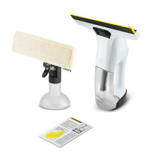 Kärcher Window Vac WV 6 Plus, Extra Long Battery Running Time of 100 min, LED Battery Indicator Display, Suction Nozzle: 280 mm, Spray Bottle with Mi
