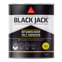 Everbuild Black Jack 904 Roof Felt Adhesive – High Strength – Black – 1 Litre
