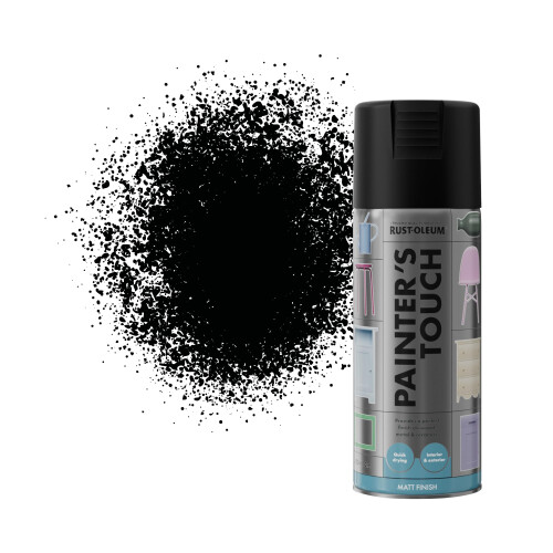 Rust-Oleum Rust-Oleum 400ml Painter's Touch Spray Paint Aerosol - Matt Black