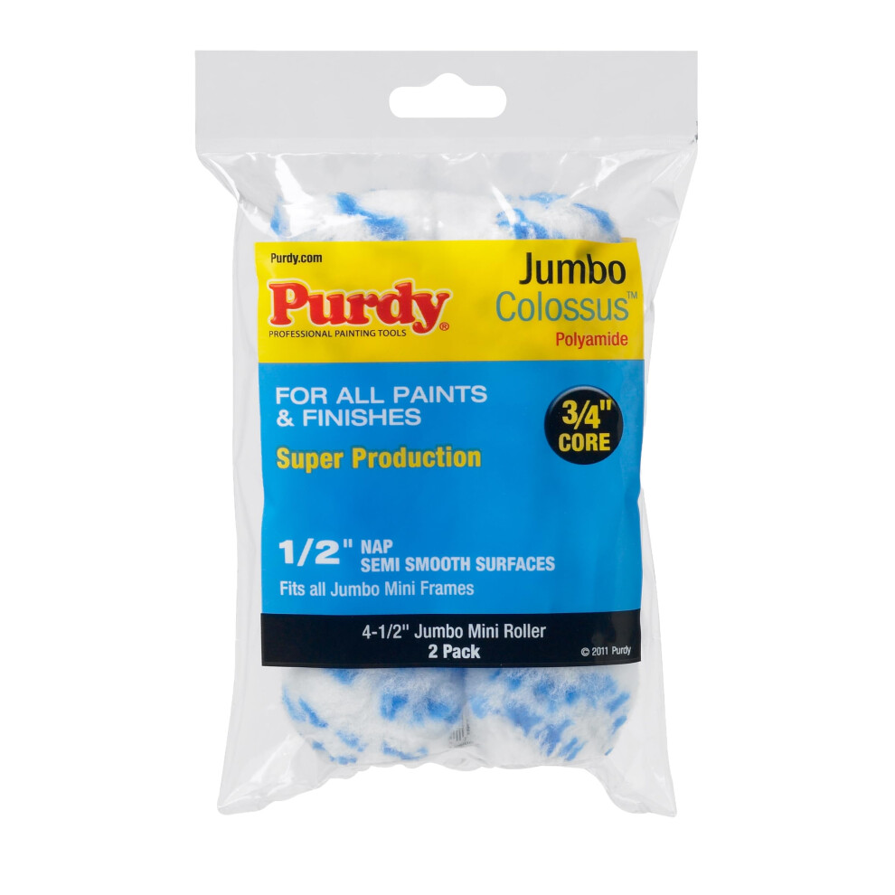 Photos - Putty Knife / Painting Tool Purdy Colossus Roller Sleeve (Pack of 2) 4.5" Pack of 2 (Pile Height = 1/2")