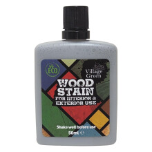Village Green Ready to Use Wood Stain - Water Based, Eco Friendly, Premium Quality (Storm Cloud, 50ml)