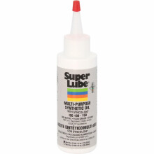 Super Lube 51004 Synthetic Oil with PTFE, High Viscosity, 4 oz Bottle,Translucent white(Packaging may vary)