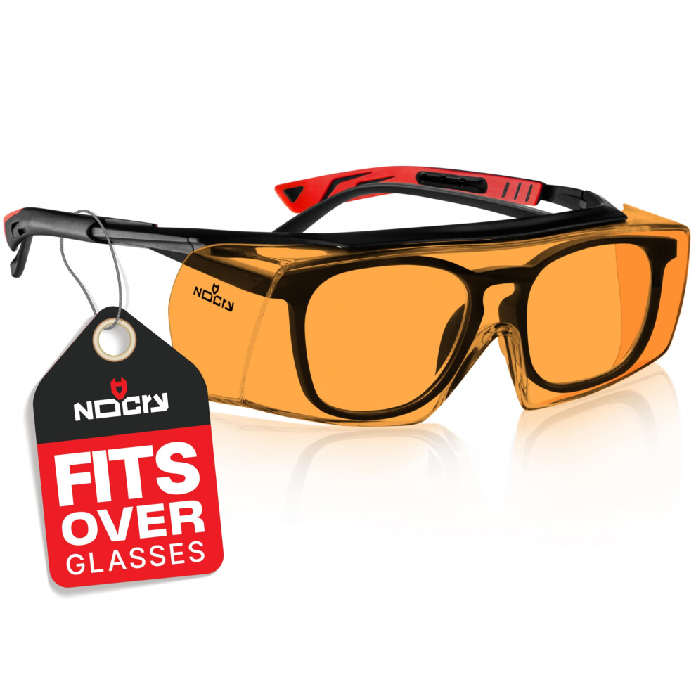 Nocry Blue Light Blocking Safety Glasses Over Eyeglasses With 100% Uv Protection Â Uv Light Protection With Anti-Fog & Anti-Scratch Lenses; Ansi Z87 5000127437319
