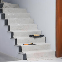 Pack of 2 Staircase Cotton Dust Sheets for Decorating - 24ft X 3ft Size Dust Sheets for Painting, Floor, Runner, Corridors