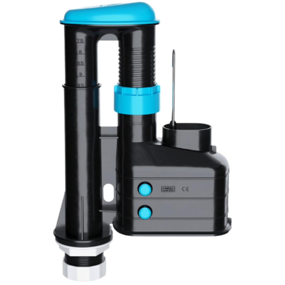 Toilet Flush System Replacement Â Universal Lever Flush Toilet Syphon Kit Adjustable 7.5ÂÂ9.5Â With Internal Overflow & Cistern Lever Arm Â 5000044312898