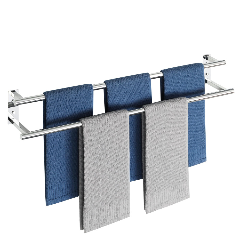 Mooche Towel Rail,Bathroom Towel Rail Wall Mounted, Double Towel Rack For Bathroom,Sus304 Stainless Steel 800Mm Towel Holder, Double Towel Bars For H 5002521876930