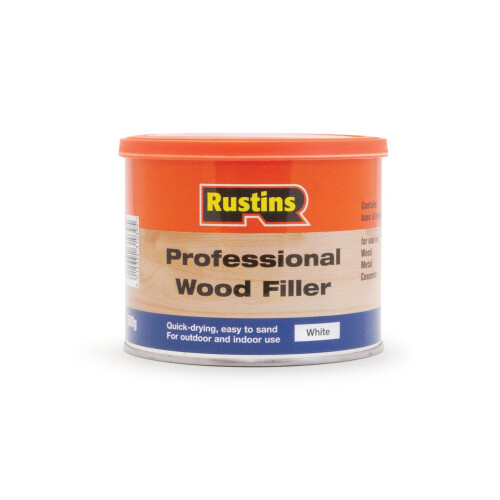 Rustins Rustins Professional Wood Filler White 500g