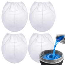 4 Pcs Paint Strainer Bags,5 Gallon Fine Mesh Nylon Filter Bags with Elastic Opening,Large White Strainers for Paint,Stains,Emulsion & Home Brewing,54