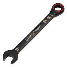 Draper 03889 Expert HI-TORQ Metric Ratchet Combination Spanner, 16mm, Black