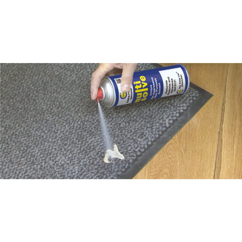 Msv Multisolve Multi Purpose Solvent - Adhesive, Sealant & Glue Remover - Aerosol Spray - Ct1 Adhesive Remover - Fast Working & Drying - Clear - 500M 5007253456757
