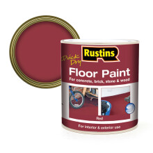 RUSTINS Quick Dry Floor Paint Red 1ltr