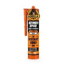 Gorilla ULTIMATE Speed Grab Adhesive, 266ml – Our Fastest Grab, Instant Hold, High Strength, 100% Waterproof, Withstands Extreme Temperatures, Gap F