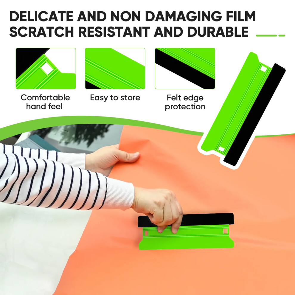 Wallpaper Tools Vinyl Application Kit Â Wrap Installation Tool Set With Felt Squeegee, Craft Knife, Replacement Blades Â Window Tint Car Film Smoo 5005098363490