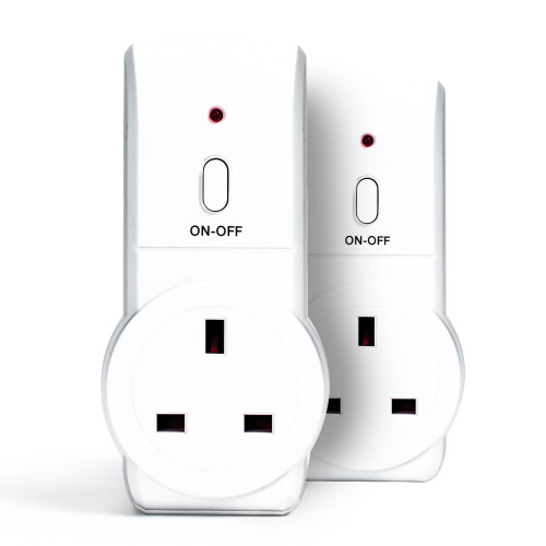 Status STATUS Remote Control Socket | White Remote Control Plug UK | Pack of 2 | SREMSOC2PK3