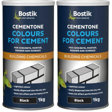 Bostik Colours for Cement, For Concrete, Mortar, Render and Screeds, Available in 5 Intermixable Colours, For Interior and Exterior Use, Colour: Blac