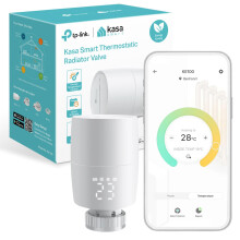 TP-Link Kasa Smart Thermostat Radiator Valve, Smart Radiator Valve, Energy Saving, LED display Radiator Thermostat Valve, Smart TRV Schedule, Works w