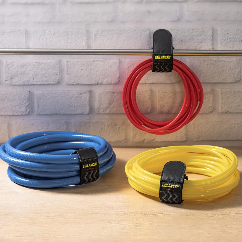 Trilancer Elastic Cinch Straps With Anti-Slip Strips, 30Cm X 5Cm (8 Pack) Multipurpose Hook And Loop Bundling Stretchy Straps For Extension Cords, Ca 5001716059004
