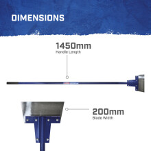 Faithfull Floor Scraper – 200mm 8in Blade 1450mm 57in Handle