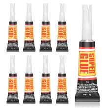 Flintronic Super Glue, 8PCS 3ML All Purpose Super Glue Gel, Multifunctional Repair Glues, Fast Settingand Repair Strong-glue, Suitable for Metal, Cer