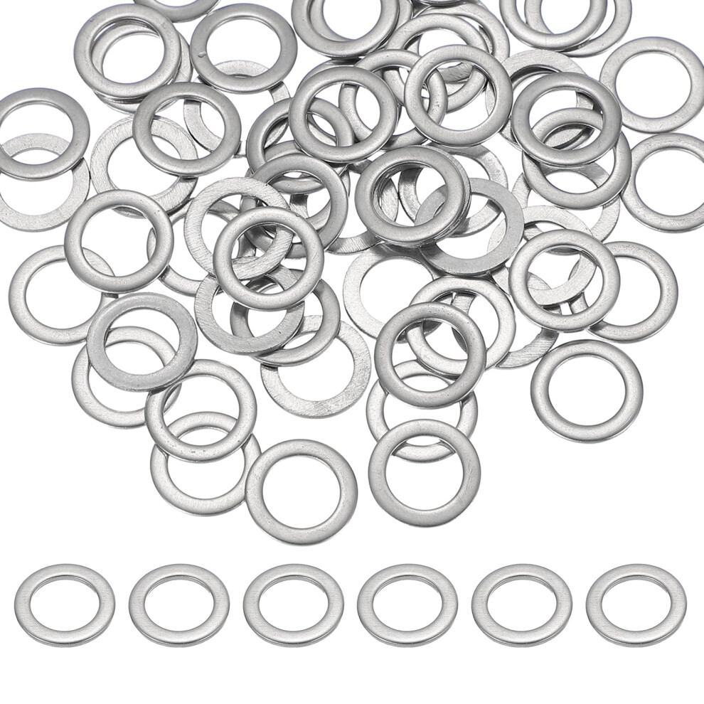 Patikil M8 X 13Mm Metal Screw Washers Set, 66Pcs 304 Stainless Steel Flat Washers For Screws Bolts Factories Home Outdoor Projects 5008464490325