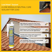 Everbuild Everflex Lead Mate Sealant – Exceptional Adhesion – Neutral Cure – Lead Grey – 295ml