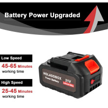 21V Lithium Battery 40 Ah Replacement Battery with Led Indicator Comp
