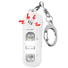 TECKNET 130dB Personal Alarms for Women with SOS Strobe Light, Rechargeable Clip On Torch & IPX4 Waterproof Running Lights, Safety Siren Panic Alarm
