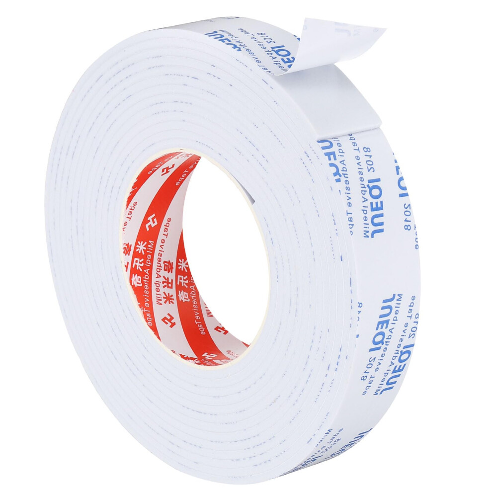 Patikil 5M/16.4Ft Sealing Foam Tape, 30Mm Wide 3Mm Thick Single Sided Weather Stripping Door Furniture Seal Strip For Window Pipes Insulation, White 5005465562884