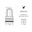 Master Lock MASTER LOCK 72EURD + M1EURDLFCC 4.5 m Double Loop Steel Cable + Key Laminated Padlock, Security Level 8/10, Long Shackle 6