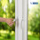 XFORT Key Locking Inline Window Handle Installation Kit in White, UPVC Window Handle Replacement, Lockable Window Lever 2