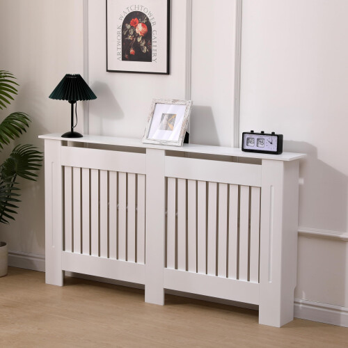 AVC Designs Extra Large Radiator Cover Modern Design Vertical Slats White… 2