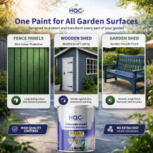 HQC Fence Paint and Garden Shed Paint 5L Sage Green