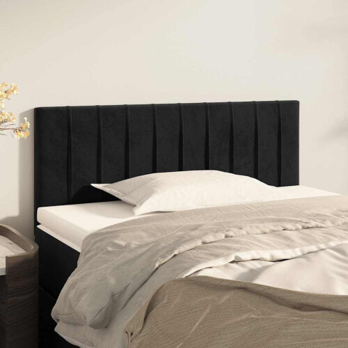 VidaXL vidaXL Kopfteil Schwarz 90x5x78/88 cm Samt