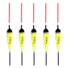 FTK - 5 Flotadores de Pesca (Tamaño 4 G, Longitud 17 cm), Diseño de Abeto Barguzinsky, Vertical para Pesca de Carpas