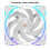 12CM Computer Case Cooling Fan ARGB Light Synchronization PWM Intelligent Temperature Control Silent Fan Black 2