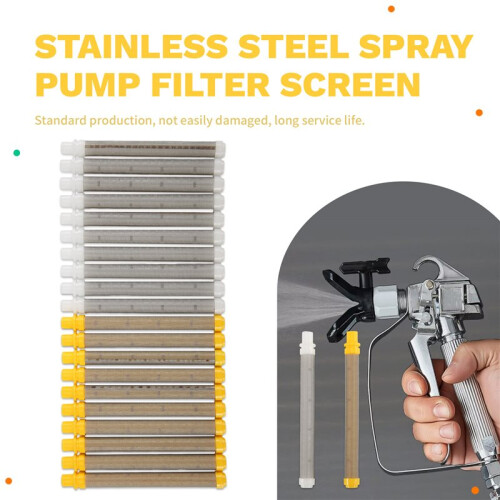 20Pcs Airless SprayGun Filter, Airless Spray Tool Filter Set 60 and 100 Mesh Universal Airless Spray Filter Screen 2