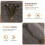 Furniture Box Rotatable Folding Lid Support Hinge Bronze Tone 4Pcs 1