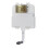 NES Home Dual Flush Concealed Cistern and Brushed Brass Push Button 2