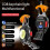(Orange) Cobs Keychain Light Multi-Function Mini LED Flashlight Emergency Light with Bottle Opener for Outoor Hiking 2