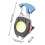 (Blue) Cobs Keychain Light Multi-Function Mini LED Flashlight Emergency Light with Bottle Opener for Outoor Hiking 5