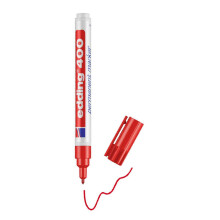 (Red) Permanent Marker 1.00mm Fine Bullet Tip Quick-Drying & Smudge-Proof for All Surfaces Plastic Wood Metal Glass